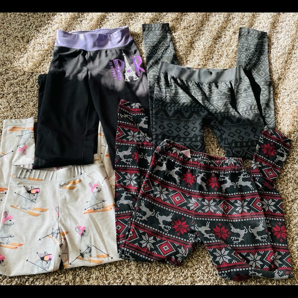 Girls tights pants size 8 kids-4pairs - Picture 1 of 9